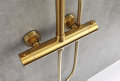 Dusjsett m/termostat Ø250 mm messing